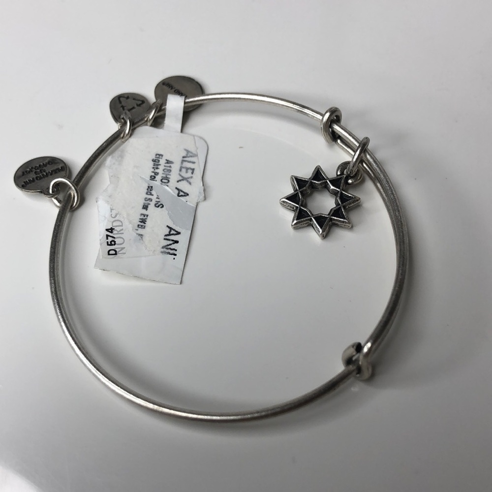 Alex and Ani 8-Point Star Charm Bangle - Picture 3 of 3